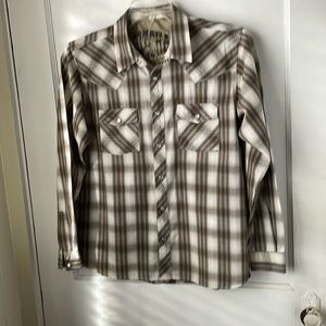 GOTCH Brand Women’s Western Pear snap Shirt size Large